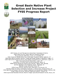 Great Basin Native Plant Selection and Increase Project FY05 Progress Report