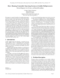 1 Introduction 2 Problem Description Disco: Running Commodity