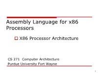Assembly Language: IA-X86
