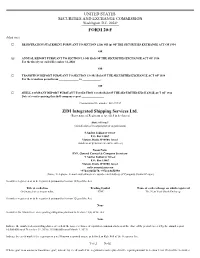 FORM 20-F ZIM Integrated Shipping Services Ltd