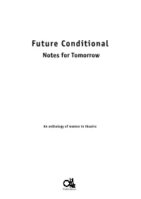Future Conditional Notes for Tomorrow