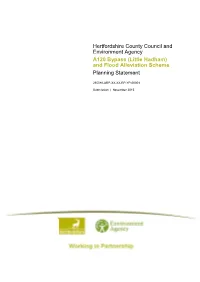 (Little Hadham) and Flood Alleviation Scheme Planning Statement