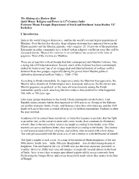 Qutb Minar: Religion and Power in 13Th-Century India Professor Munis Faruqui (Department of South and Southeast Asian Studies, UC Berkeley)