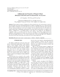 (Rhizophora Mucronata and Avicennia Marina): an Overview