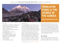 Himalayan Peaks & the Source of the Ganges