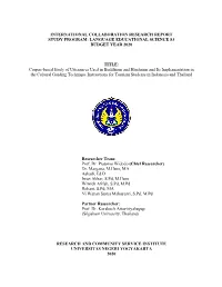 International Collaboration Research Report Study Program: Language Educational Science S3 Budget Year 2020