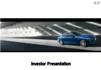 Investor Presentation June 2018 Cautionary Statement with Respect to Forward-Looking Statements