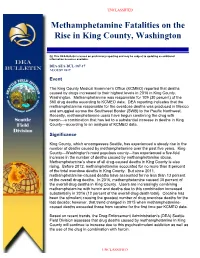 Methamphetamine Fatalities on the Rise in King County, Washington