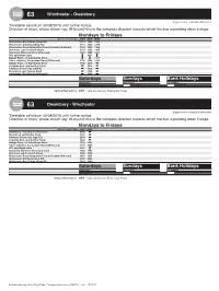 Service No. 63 – Timetable