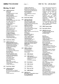 Swr2 Programm Kw 16