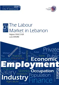 The Labour Market in Lebanon, Statistics in Focus (SIF), Central Administration of Statistics, Lebanon, Issue Number 1, October 2011