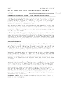 AFR 23/10/99 This Is a Limited Action. Please Restrict to 50 Appeals Per