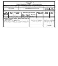 ANNEXURE 5.9 (CHAPTER V , PARA 25) FORM 10 List of Applications For