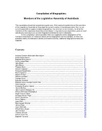 Biographical Information Template