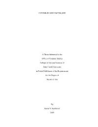 COUGHLIN and CLEVELAND a Thesis Submitted to the Office Of
