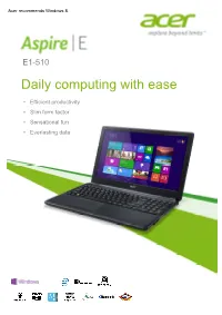 Daily Computing with Ease