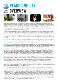 Peace One Day Overview