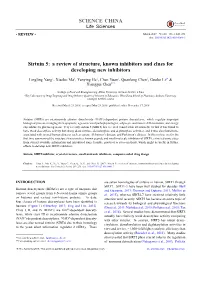 Sirtuin 5: a Review of Structure, Known Inhibitors and Clues for Developing New Inhibitors