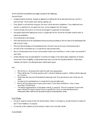 All NCAA/NIRSA Basketball Rules Apply Except for the Following