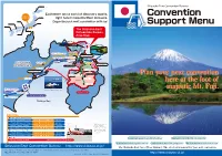 Convention Support Menu