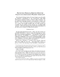 Does the Fourteenth Amendment Prohibit Abortion?