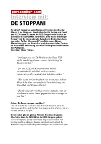 Interview Mit: DE STOPPANI