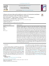 Ocean Modelling 162 (2021) 101794