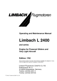 Operating and Maintenance Manual