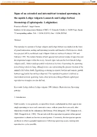 Signs of an Extended and Intermittent Terminal Spawning In