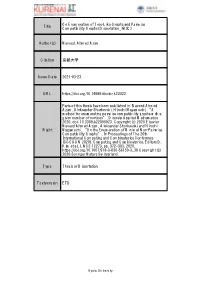 Title on Enumeration of Tree-Like Graphs and Pairwise Compatibility