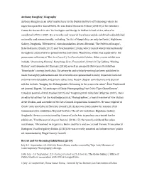 Biography Anthony Haughey Is an Artist and Lecturer in the Dublin Institute of Technology Where He Supervises Practice-Based Phd’S