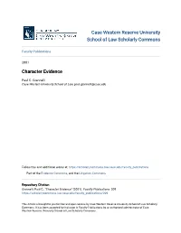 Character Evidence