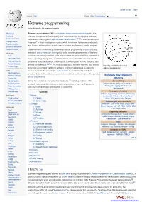 Extreme Programming from Wikipedia, the Free Encyclopedia