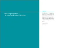 Reducing Vibration in Armoured Tracked Vehicles DSTA HORIZONS DSTA