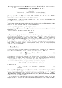 Strong Approximation of the Empirical Distribution Function for Absolutely Regular Sequences in Rd