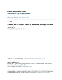 Viewing the 21 Cm Sky : a Slice of the Neutral Hydrogen Universe