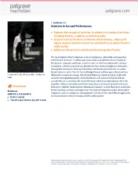 Animism in Art and Performance