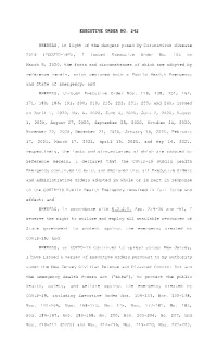 Executive Order No. 242