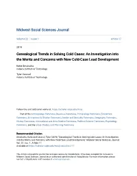 Genealogical Trends in Solving Cold Cases: an Investigation Into the Merits and Concerns with New Cold-Case Lead Development