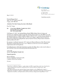 May 14, 2019 Filed Electronically National Energy Board Suite 210, 517 Tenth Avenue SW Calgary, AB T2R 0A8