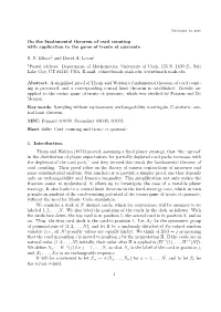 On the Fundamental Theorem of Card Counting with Application to the Game of Trente Et Quarante