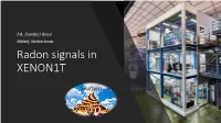Radon Signals in XENON1T