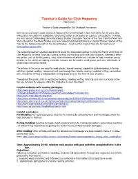 Teacher's Guide for Click Magazine