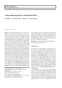 A Phase-Field Approach to Conchoidal Fracture