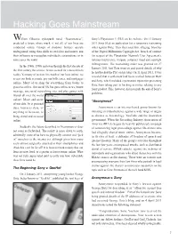 Hacking Goes Mainstream