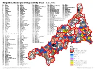 Neighbourhood Planning Activity Map July 2020 No