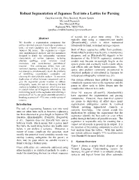 Robust Segmentation of Japanese Text Into a Lattice for Parsing