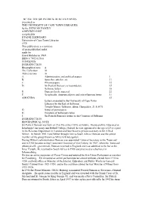 The Sir Patrick Duncan Papers