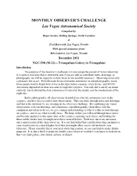 December 2011 Observers Challenge – M-33