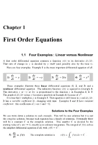 Differential Equations and Linear Algebra
